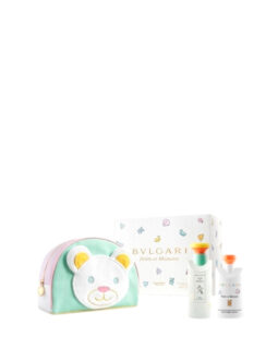 BULGARI SET Petits Et Mamans Eau de Toilette Vapo 100ml + BL 75ml + Trousse Bear