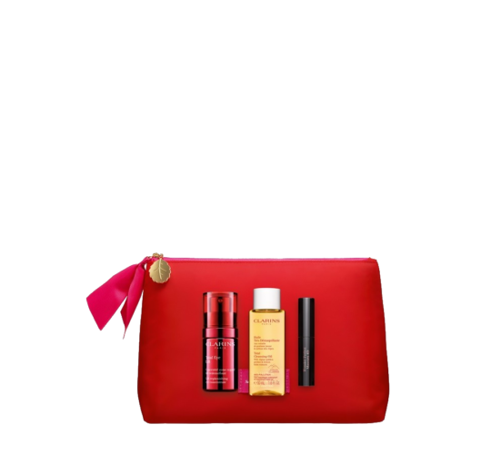 CLARINS SET Total Eye Lift 15ml + Cleansing Oil 50ml + WonderPerfect Mascara 3ml