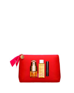CLARINS SET Double Serum Eye 20ml + Cleansing Oil 50ml + Supra Lift Mascara 3ml