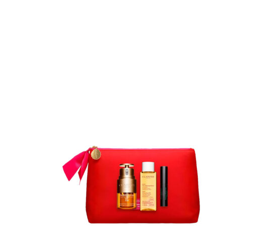 CLARINS SET Double Serum Eye 20ml + Cleansing Oil 50ml + Supra Lift Mascara 3ml