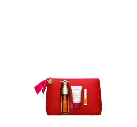 CLARINS SET Double Serum 50ml + Baume Beautè Eclair 15ml + Lip Comfort Oil