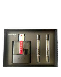 PRADA SET Luna Rossa Carbon Eau de Toilette Vapo 100ml + 2 Mini EdT 10ml