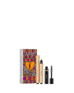 YVES SAINT LAURENT SET Touche Eclat 02 Ivoire Lumiere + Mini Lash Clash 01